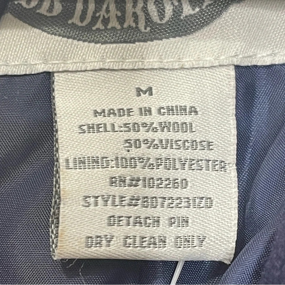 BB Dakota Military Style Wool Blend Jacket Navy Blue‎ Size Medium Peacoat - Picture 5 of 8